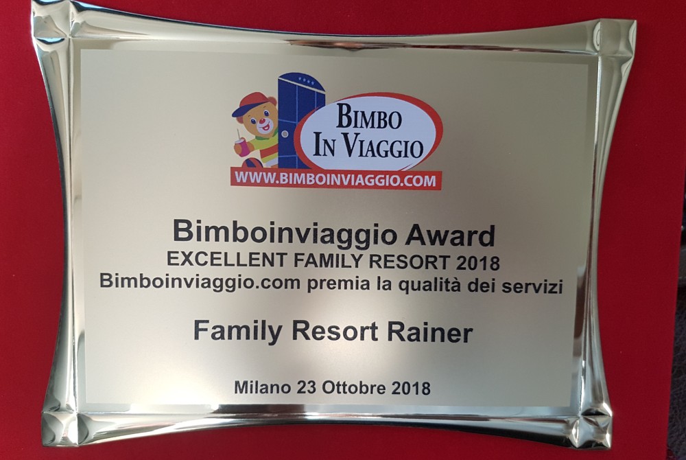 AWARD- Excellent Family Resort 2018